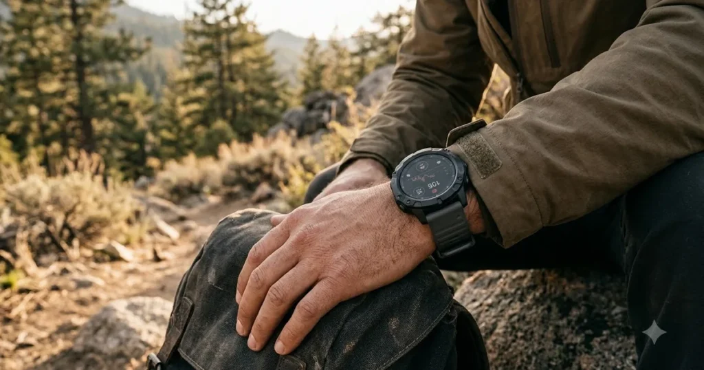 Illustration for rugged smartwatch for men