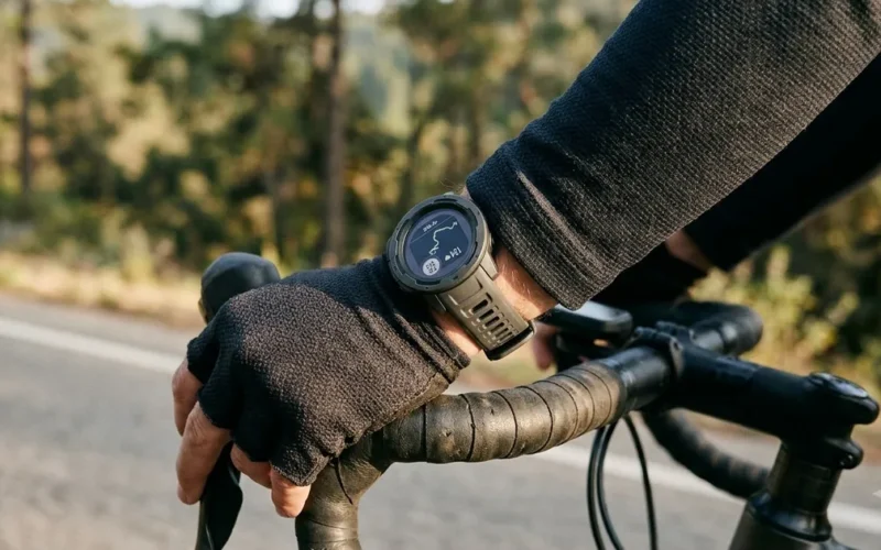 Illustration for smartwatch for cycling