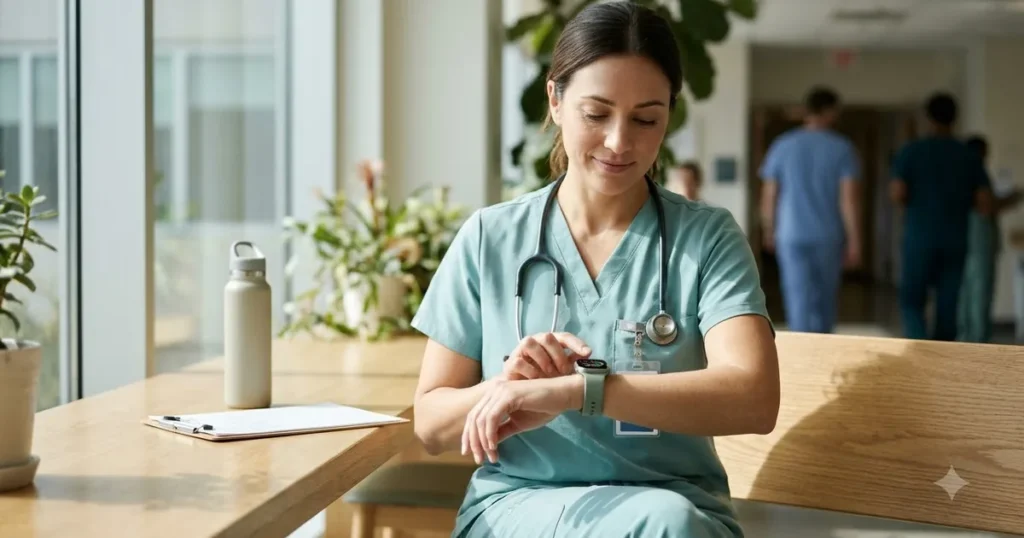 Illustration for smartwatch for nurses