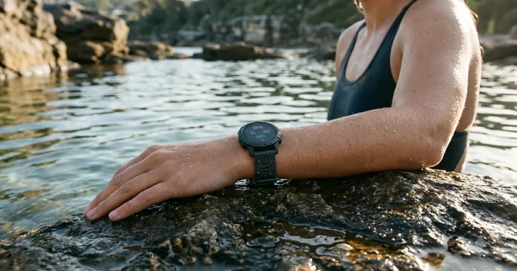 Illustration for smartwatch for swimming