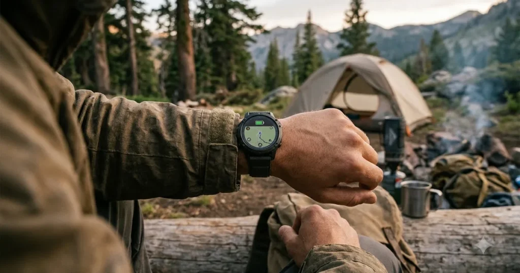 Illustration for smartwatch with long battery life